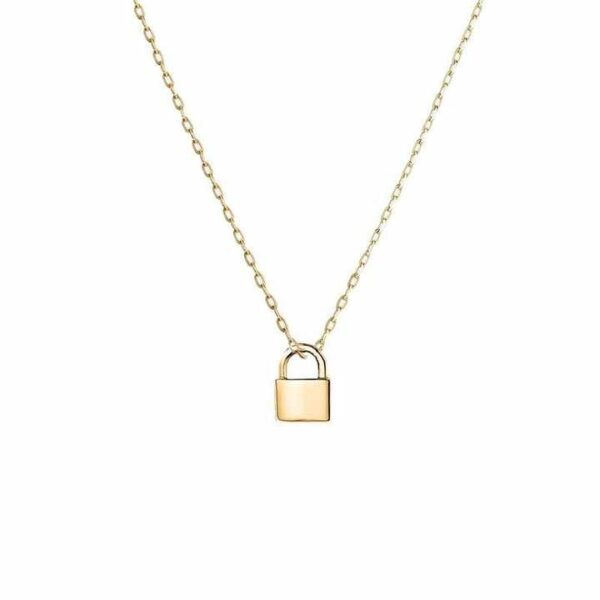 Gold Padlock Anklet